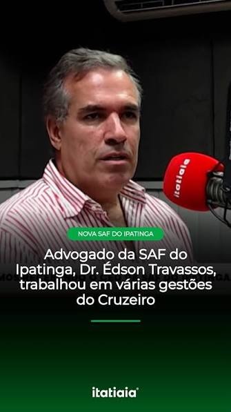 Edison Travassos em entrevista à Rádio Itatiaia